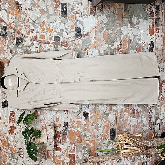 Christy Dawn The Pearl Jumpsuit in Oatmeal Linen - Picture 3 of 11